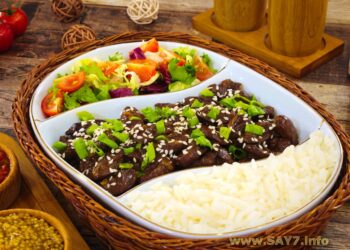 Куриные сердечки в соусе терияки