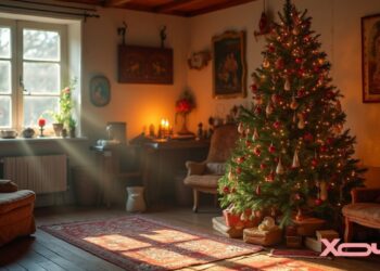 Обязательно сделайте это с елкой: иначе сразу обсыплется