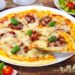 Пицца с вялеными томатами и беконом