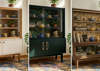 Не спешите выбрасывать наследство бабушки: как превратить старый советский сервант в стильный арт-объект