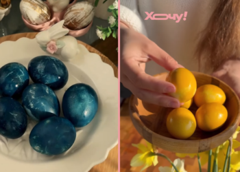 Сине-желтая весна: как покрасить яйца в патриотические цвета без химии (ВИДЕО)