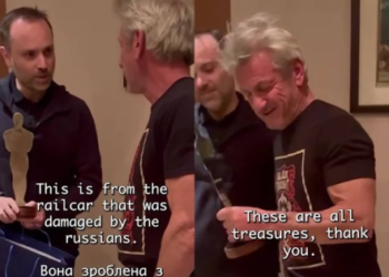 Шон Пенн получил особый Оскар в Украине после бойкота церемонии (ВИДЕО)