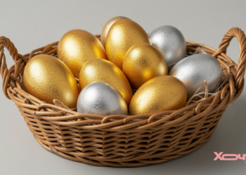 Эти пасхальные яйца — как из чистого золота: стильный и изысканный способ покраски (ВИДЕО)