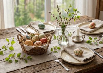 6 идей как украсить стол и квартиру: Пасхальный декор 2026