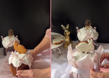 Два листа — и паска упакована: стильный трюк, чтобы ходить в гости на Пасху (ВИДЕО)