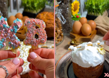 Стильные буквы и «ивовые веточки» своими руками: две крутые идеи декора пасок за 5 минут (ВИДЕО)