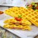 Вафли с ветчиной и сыром