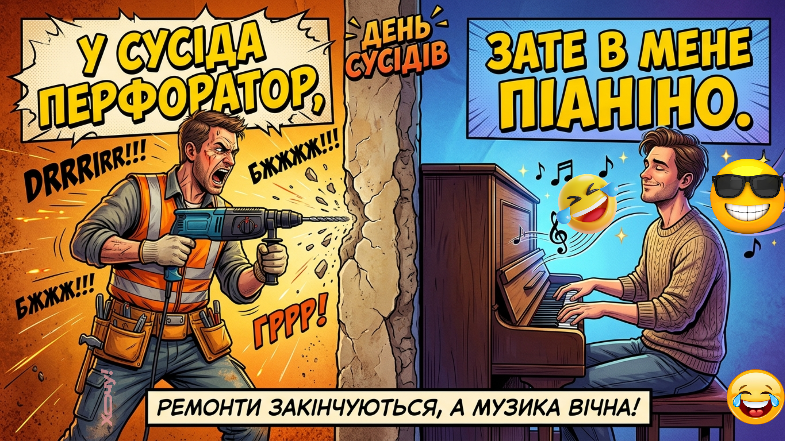 В квартирах сосед с дрелью, а в доме — с газонокосилкой! Подборка самых смешных приколов о соседях к празднику 16 мая