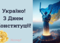 День Конституции Украины 2026: праздничные картинки и душевные поздравления в прозе — на украинском языке