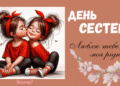 День сестер 2026: душевные поздравления для самой родной, открытки и картинки — на украинском